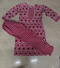 Floral Printed Women Cotton Women Kurta With Pant (2 Psc Set)