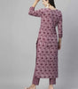 Floral Printed Women Cotton Women Kurta With Pant (2 Psc Set)