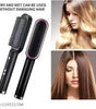 Hair Straightener brush for Women & Men, Hair Styler, Straightener Machine Brush/PTC Heating Electric Straightener with 5 Temperature Control (Multi colour)