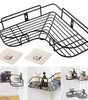 Kitchen Organiser Corner Shelf - Wall Mount Stainless Steel Storage Rack ( Pack of 1 )