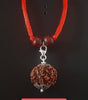 7 Mukhi Rudraksha Silver Capped Pendant