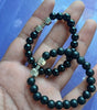 Black Matte Agate Onyx Beads Bracelet Pack of 2
