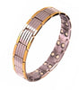 Ultra Strength Magnetic Therapy Bio Bracelet for Boys & Men (Silver & Gold)