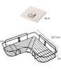 Kitchen Organiser Corner Shelf - Wall Mount Stainless Steel Storage Rack ( Pack of 1 )