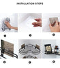 Kitchen Organiser Corner Shelf - Wall Mount Stainless Steel Storage Rack ( Pack of 1 )