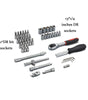 Hardware Tools- 46 in 1 Multi Purpose Combination Socket Tool Kit