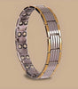 Ultra Strength Magnetic Therapy Bio Bracelet for Boys & Men (Silver & Gold)