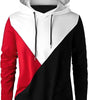 Cotton Blend Color Block Full Sleeves Hooded T-Shirt