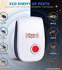 Ultrasonic Pest Repeller for Mosquito, Cockroaches, etc (Pack of 2)