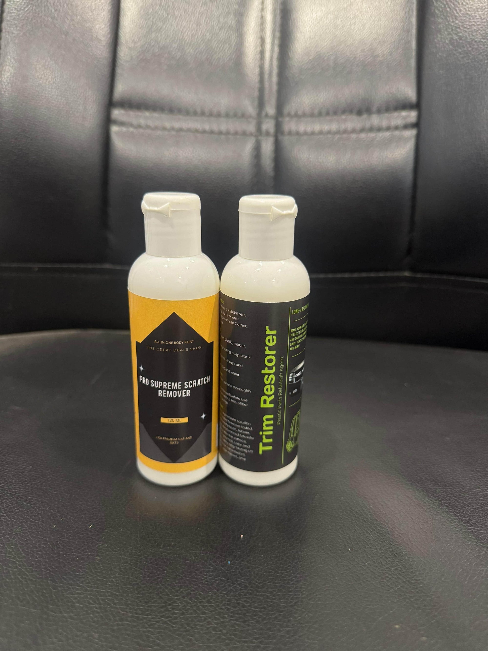 Pro Supreme Scratch Remover 125 ml and Trim Restorer 100 ml each Pack of 2