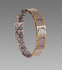 Ultra Strength Magnetic Therapy Bio Bracelet for Boys & Men (Silver & Gold)