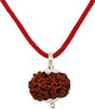 7 Mukhi Rudraksha Silver Capped Pendant