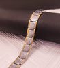 Ultra Strength Magnetic Therapy Bio Bracelet for Boys & Men (Silver & Gold)