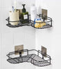 Kitchen Organiser Corner Shelf - Wall Mount Stainless Steel Storage Rack ( Pack of 1 )