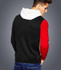 Cotton Blend Color Block Full Sleeves Hooded T-Shirt