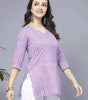 Lavender Short Kurti, Stylish Women's Pure Cotton kurti