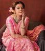 Jacquard Saree For Women (Pink, 6.3m)